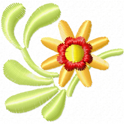 Flowers Embroidery Design 1